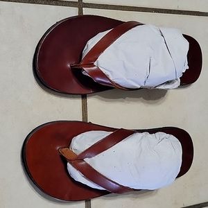 J Crew Leather Sandals, Made in Italy